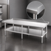 Thumbnail image #3 for 60-Inch W x 24-Inch D Stainless Steel Equipment Stand with Adjustable Undershelf