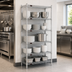 Thumbnail image #3 for Eagle Group 5-Tier Stationary Wire Shelving Starter Unit, 30 x 21 x 74 Inches, Chrome-Plated