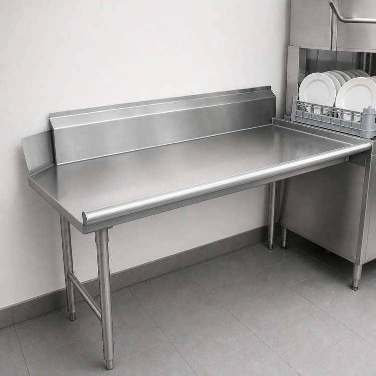 Product image #3 for Advance Tabco Clean Straight Dishtable, Right-to-Left, Left-Side Attachment