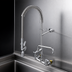 Thumbnail image #3 for EasyInstall 8-Inch Center Wall Mount Pre-Rinse Unit with Add-On Faucet, 12-Inch Swing Nozzle, and Vacuum Breaker