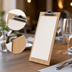 Thumbnail image #3 for Bamboo Clipboard Menu Card Holder