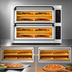 Thumbnail image #3 for PizzaMaster PM 452ED-4DW Countertop Electric Stone Hearth Pizza Oven with 2 Chambers, 4 Stone Decks