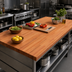 Thumbnail image #3 for Boos Block 96-Inch x 32-Inch American Cherry Blended Edge Grain Kitchen Countertop