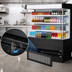 Thumbnail image #4 for Turbo Air Vertical Air Curtain Open Display Merchandiser, 13.8 Cu. Ft., Medium Height, Self-Contained Refrigeration