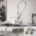 Thumbnail image #3 for T&S Brass EasyInstall Deck-Mount Pre-Rinse Unit with Add-On Faucet, 8-Inch Adjustable Centers, 12-Inch Swing Spout, and 44-Inch Hose