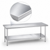 Thumbnail image #3 for Duke 316S-24144 Stainless Steel Work Table with Undershelf, 144-Inch x 24-Inch x 36-Inch