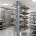 Thumbnail image #3 for Eagle Group Back-To-Back NSF Stainless Steel Floor-to-Ceiling Cantilevered Shelving Upright, 48 Inch