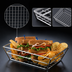 Thumbnail image #3 for American Metalcraft Chrome-Plated Rectangular Wire Grid Basket, 9 x 6 x 2.5 Inches
