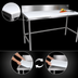 Thumbnail image #3 for John Boos 48-Inch x 36-Inch Trimming Table with Reversible Poly Top and 6-Inch Removable Backsplash