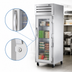 Thumbnail image #3 for True SPEC SERIES One-Section Reach-In Freezer with Locking Glass Door, -10°F, Stainless Steel, Self-Contained Top-Mounted Refrigeration