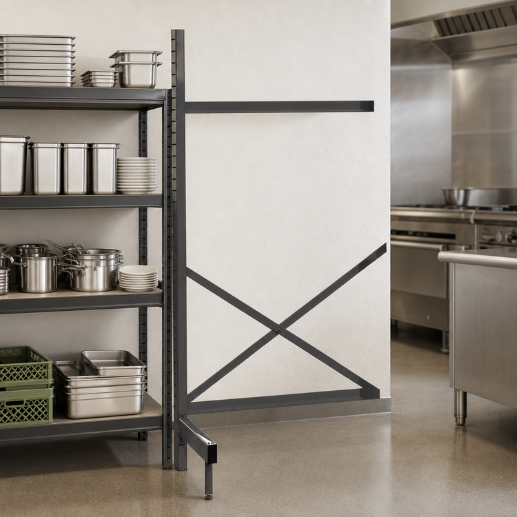 Product image #3 for Metro SmartLever 76-Inch High Cantilevered Shelving Add-On Kit for 36 x 18-Inch Shelves
