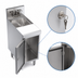 Thumbnail image #3 for Krowne Royal Series 12-Inch x 24-Inch Stainless Steel Underbar Speed Station with Cabinet Base, Dump Sink, and Cutting Board