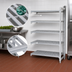 Thumbnail image #4 for Cambro Camshelving Premium 5-Tier Vented Add-On Polymer Shelving Unit, 24 x 21 x 64 Inches, Speckled Gray