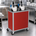 Thumbnail image #3 for Atlas Metal Mobile Enclosed Plate Dispenser with 2 Self-Elevating Tubes, 5-3/4