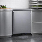 Thumbnail image #4 for Summit Commercial Summit Appliance ALFZ51 24-Inch Undercounter Upright All-Freezer, 4 Cu. Ft., Frost-Free, Reversible Stainless Steel Door