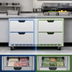 Thumbnail image #3 for Beverage-Air UCFD60AHC-4 60-Inch Two-Section Undercounter Freezer with 4 Drawers, 17.1 Cu. Ft.