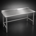 Thumbnail image #3 for Eagle Spec-Master 120-Inch x 30-Inch Stainless Steel Work Table with Rear Upturn and Open Tubular Base