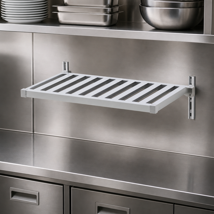 Product image #4 for New Age Adjust-A-Shelf T-Bar Wall-Mounted Aluminum Shelf, 30 x 24 Inches