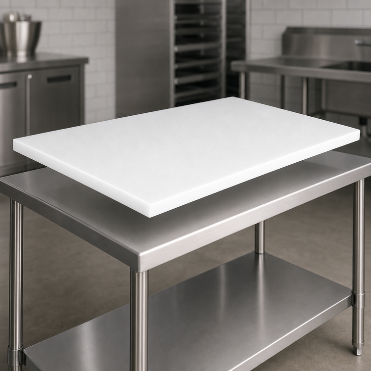 Product image #3 for John Boos 60 Inch x 24 Inch Reversible Poly Work Table Top, 1 Inch Thick Replacement Top