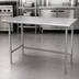 Thumbnail image #3 for Advance Tabco 84-Inch x 24-Inch Flat Top Stainless Steel Work Table with Open Base