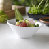 Thumbnail image #3 for American Metalcraft 2.5 oz White Angled Mini Melamine Bowl
