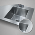 Thumbnail image #3 for Advance Tabco Welded Table Top Single Bowl Sink with Faucet, 16 x 20 x 12 Bowl