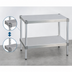 Thumbnail image #3 for New Age Stationary Modular Aluminum Equipment Stand with 2 Adjustable Solid Shelves, 48-Inch Wide x 15-Inch Deep x 30-Inch High