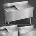 Thumbnail image #3 for Silver Series Insulated Bar Ice Bin with Full Sliding Cover, 36 Inch W x 12 Inch Deep
