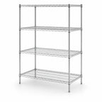 Thumbnail image #4 for Metro Super Erecta N346K3 4-Shelf Stationary Starter Wire Shelving Unit, 42"W x 18"D x 63"H, Green Epoxy Finish