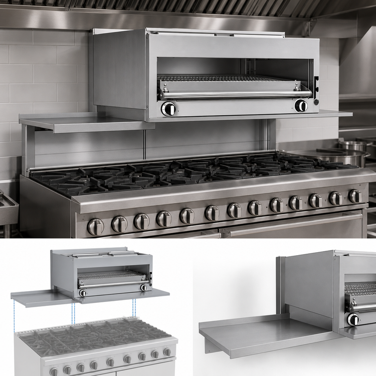 Product image #3 for Garland UIR60 59-Inch Range-Mount Gas Infrared Salamander Broiler for 60-Inch Restaurant Ranges