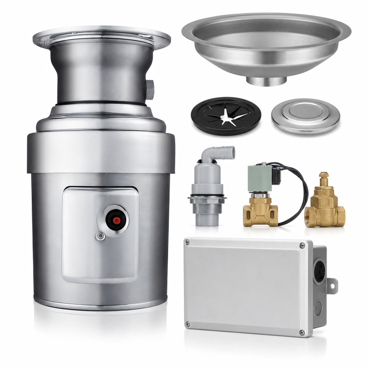 Product image #3 for InSinkErator SS-100 1 HP Small-Capacity Food Waste Disposer Package with 15-Inch Bowl and CC-202 Control Center