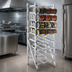 Thumbnail image #3 for New Age Heavy-Duty Full-Size Stationary Aluminum Can Storage Rack for #5 and #10 Cans
