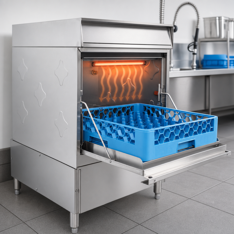Product image #3 for CMA Dishmachines Energy Mizer L-1X Undercounter Low-Temp Chemical Sanitizing Dishwasher with Sustainer Heater