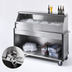 Thumbnail image #3 for Dinex Chest-Style Portable Bar Ice Chest with 304 Stainless Steel Bin, American Natural