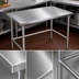 Thumbnail image #3 for John Boos Stallion 30 x 24-Inch 16-Gauge Stainless Steel Corner Work Table, Flat Top
