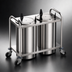 Thumbnail image #3 for Atlas Metal MOPD3H-6-1/2 3-Stack Mobile Heated Plate Dispenser for 6.5 Inch Dishes