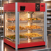 Thumbnail image #3 for Winco Heated & Humidified Countertop Hot Food Display Merchandiser with 2 Pass-Through Doors and 3 Shelves