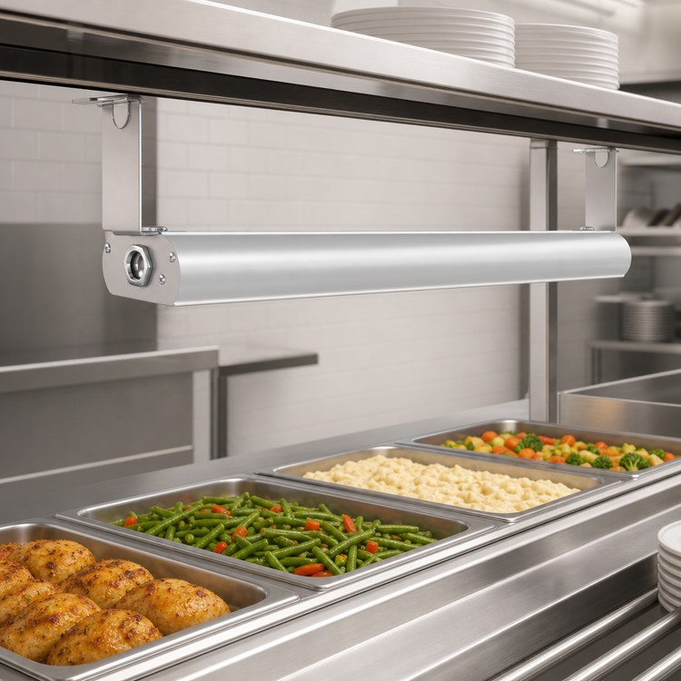 Product image #3 for Vollrath 66-Inch Low Profile Unlighted Strip Heat Lamp, Aluminum, 208V
