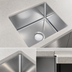 Thumbnail image #3 for John Boos Weld-In Undermount 1-Compartment Stainless Steel Sink Bowl, 18 x 24 x 12 Inches