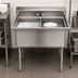 Thumbnail image #3 for Advance Tabco 2-Compartment Fabricated Sink with 15 x 24 x 14-Inch Bowls, No Drainboards