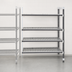 Thumbnail image #3 for Cambro Camshelving Elements XTRA 5-Tier Stationary Add-On Polymer Shelving Unit, 24 x 48 x 72 Inches, Vented, Speckled Gray