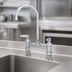 Thumbnail image #3 for T&S Brass B-0321-CC-CR Deck Mount Manual Faucet with 8