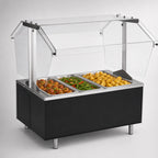 Thumbnail image #3 for Eagle Group Service Mate CDHT3-240 48-Inch Countertop Buffet Hot Food Table, 3 Heated Wells, Double-Sided Sneeze Guard, 240V