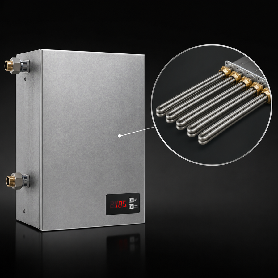 Six Incoloy-Sheathed Heating Elements