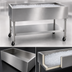 Thumbnail image #3 for Eagle Group Mobile Ice-Cooled Open Base Cold Pan Serving Counter, 66-Inch, 4-Pan, Stainless Steel