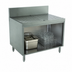 Thumbnail image #3 for Advance Tabco Prestige Supreme 48-Inch Stainless Steel Underbar Drainboard Cabinet with Open Front and 7-Inch Backsplash