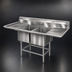 Thumbnail image #3 for Spec-Master FN Series Coved Corner Two-Compartment Sink with 24-Inch Left and Right Drainboards