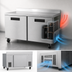 Thumbnail image #3 for Hoshizaki Steelheart WF60B-01 60-Inch Two-Section Stainless Steel Worktop Freezer with Solid Hinged Doors and Cylinder Locks