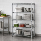 Thumbnail image #3 for Metro Super Erecta N516BR Stationary Starter Wire Shelving Unit, 24 x 24 x 63 in., 4 Shelves, Zinc Finish