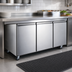 Thumbnail image #3 for Hurakan by Equip.me 72-Inch 3-Door Stainless Steel Undercounter Freezer